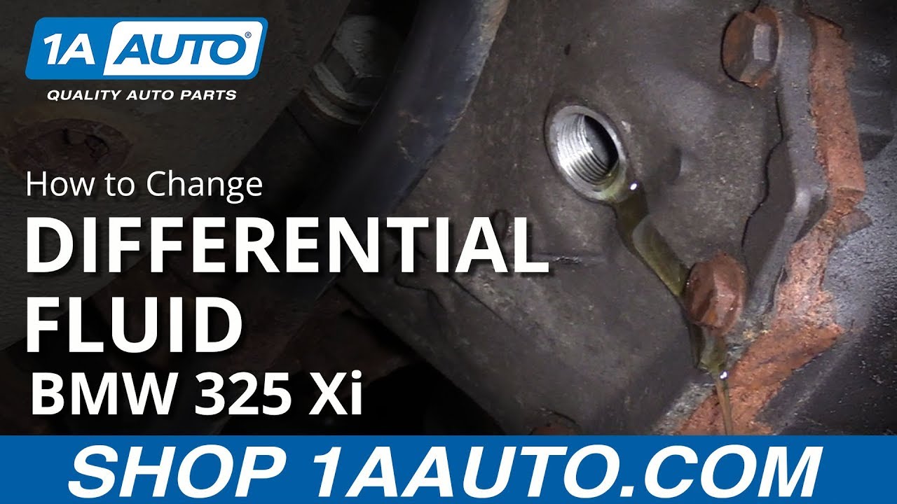 How to Change Rear Differential Fluid 9706 BMW 325 Xi YouTube