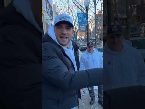 THE BOYS HAVE ARRIVED TO Champs #pinkwhitney 📍