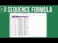 Serial Number fill in excel Sequence formula | Raj Computers | Raj sir