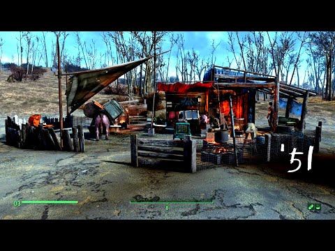 Видео: Fallout 4. Причал Эгрет-Турс, стройка ч.2: бар, магазин и пост каравана   (неПрохождение-51).