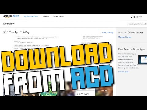 HOW TO Download Amazon Cloud Drive Files - Back Up Your Drive Before They Delete It!!