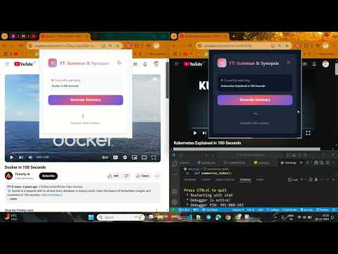 YT: Summae & Synopsis , a Browser extension to summarize YouTube videos   - demo