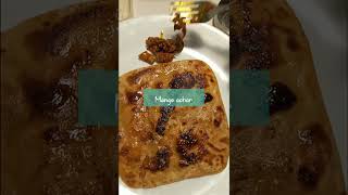 Ghee paratha with mango achar