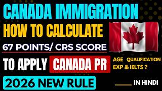 How To Calculate 67 Pointscrs Score To Apply For Canada Pr 2026 Get Maximum Points For Canada Pr