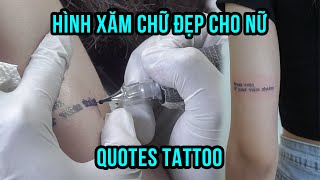 Quotes Tattoohình Xăm Chữ Đẹp Cho Nữngoc Thong Tattoo