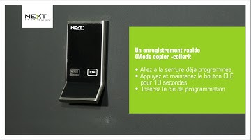 Comment programmer la serrure Digilock Axis Touch RFID