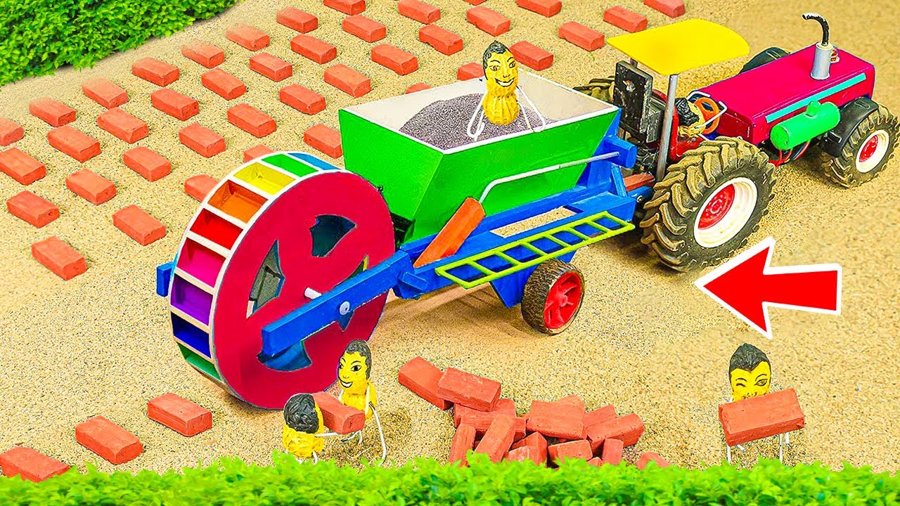 Diy tractor-powered mini brick machine - produce 60000 bricks daily ...