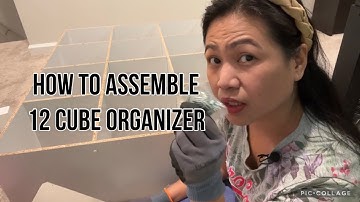 How to assemble 12 cube organizer
