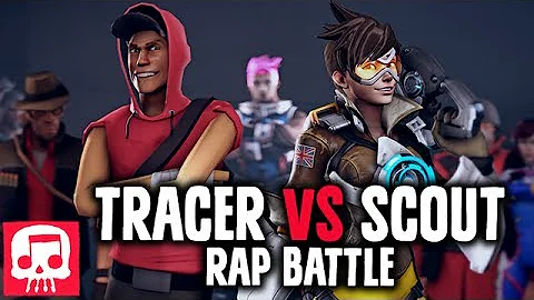 TRACER VS SCOUT Rap Battle by JT Music (Animated V...