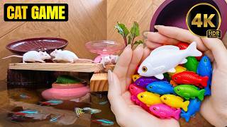 [NO ADS] Cat Game: Zen Garden Retreat with Colorful Fish &amp; Playful Mice! 🌸🐭🐟