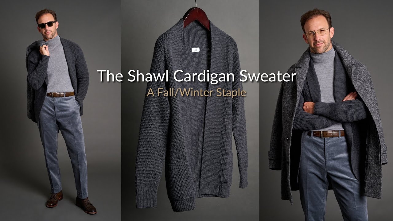 The Shawl Cardigan Sweater: A Fall/Winter Staple - YouTube