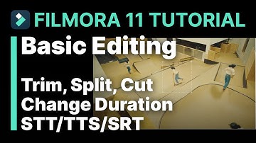 Basic Editing (Trim, Split, Cut, Change Duration, STT/TTS/SRT)