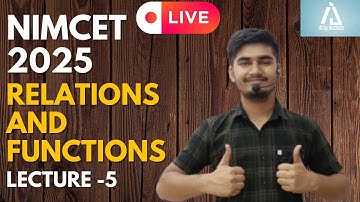 Nimcet 2025 | Relations And Functions  | lecture -5 |  Vijaypal Choudhary