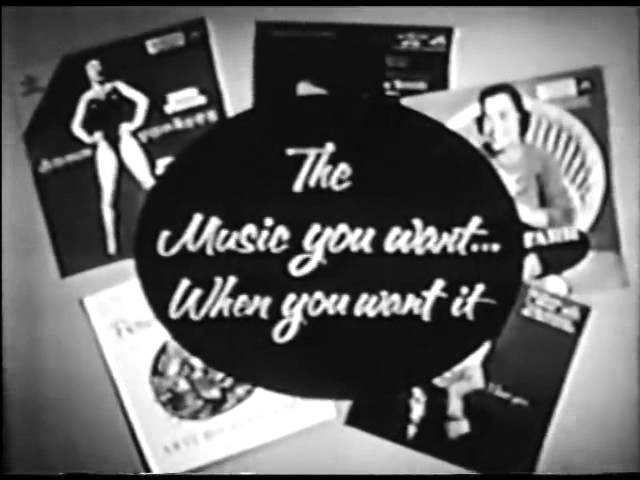 VINTAGE 1956 RCA RECORDS COMMERCIAL class=
