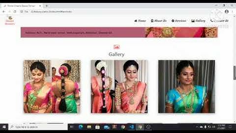 😍website designing for beauty parlour at low cost😍 Contact details in description .