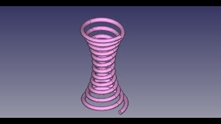 FREECAD #112  HELICAL CONVEX SPRING