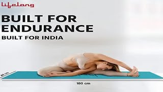 Lifelong Yoga Mat For Women & Men Eva Material 4Mm 10Mm Anti Slip Yoga Mat For Gym Workoutexercise M