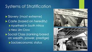 Systems of Stratification - Unit 3 Sociology