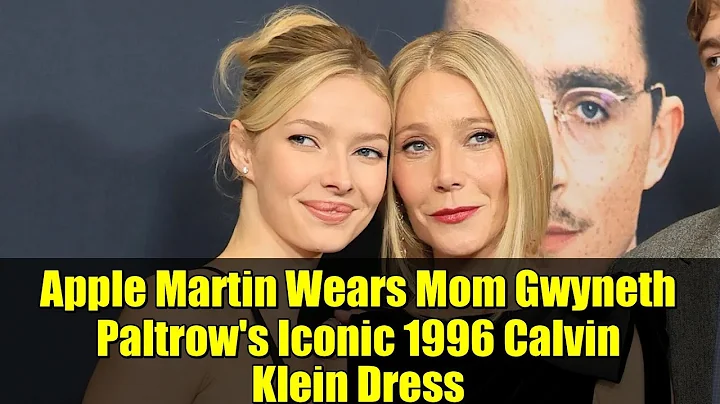 Apple Martin Wears Mom Gwyneth Paltrow's Iconic 1996 Calvin Klein Dress | Red Carpet Fashion