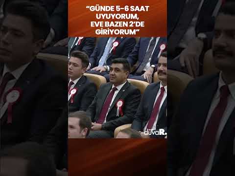 Erdoğan: Günde 5-6 saat uyuyorum, bazen 2'de eve gidiyorum #Shorts