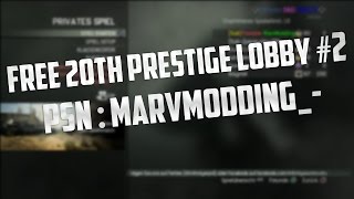 [PS3/MW3] FREE 20TH PRESTIGE LOBBY #2
