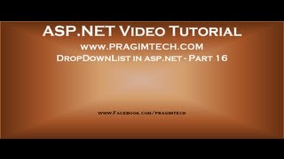 Dropdownlist In Asp.net Part 16