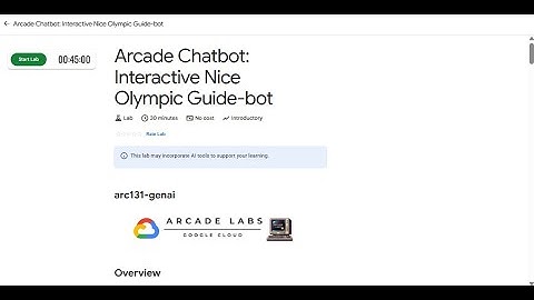 Arcade Chatbot: Interactive Nice Olympic Guide-bot #arc131-genai #qwiklabsarcade2025