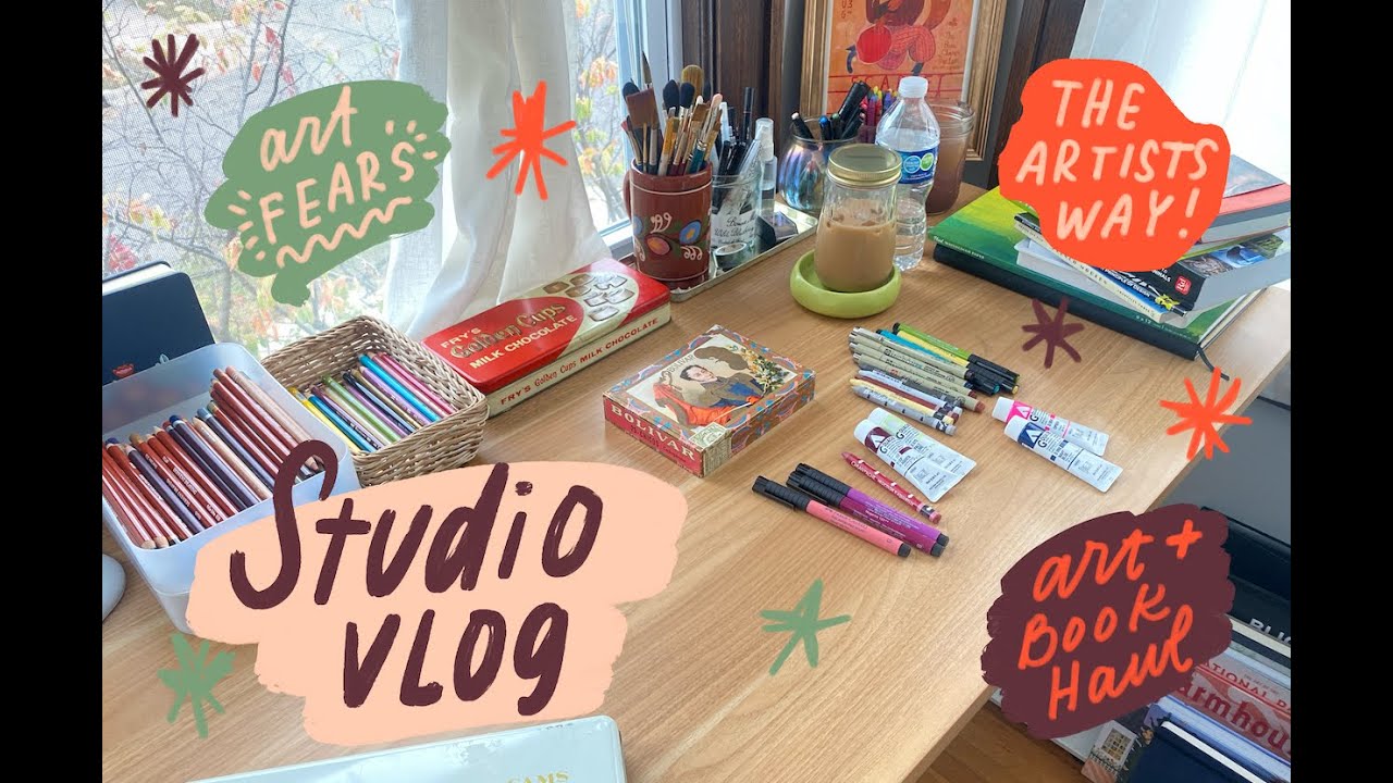 Studio Vlog 001 Starting The Artists Way, art haul, finding my process ...