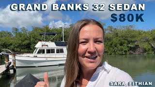 Grand Banks 32 Sedan 1983 Yacht Tour w/ Sara Fithian