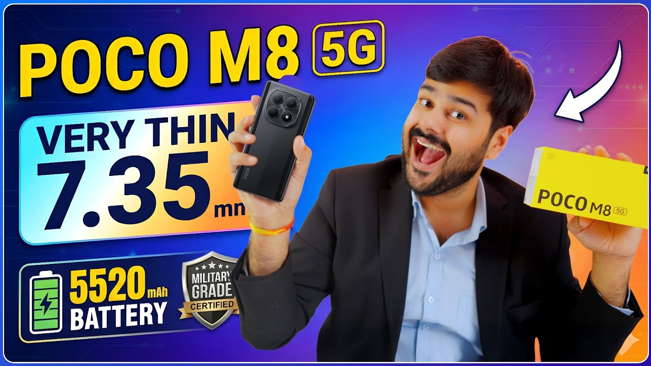 POCO M8 5G Review: Slimmest Phone but... Strongest? (Unboxing & Review)