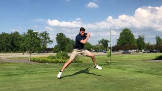 Single Leg Lateral Bound with Stick