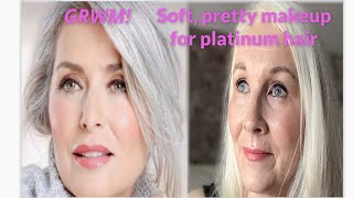 GRWM | Soft, pretty look for platinum hair | Weekend Makeup Look