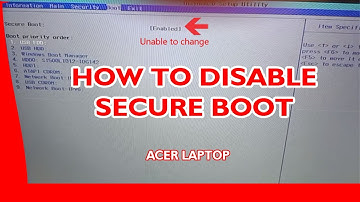 HOW TO DISABLE SECURE BOOT│ACER LAPTOP