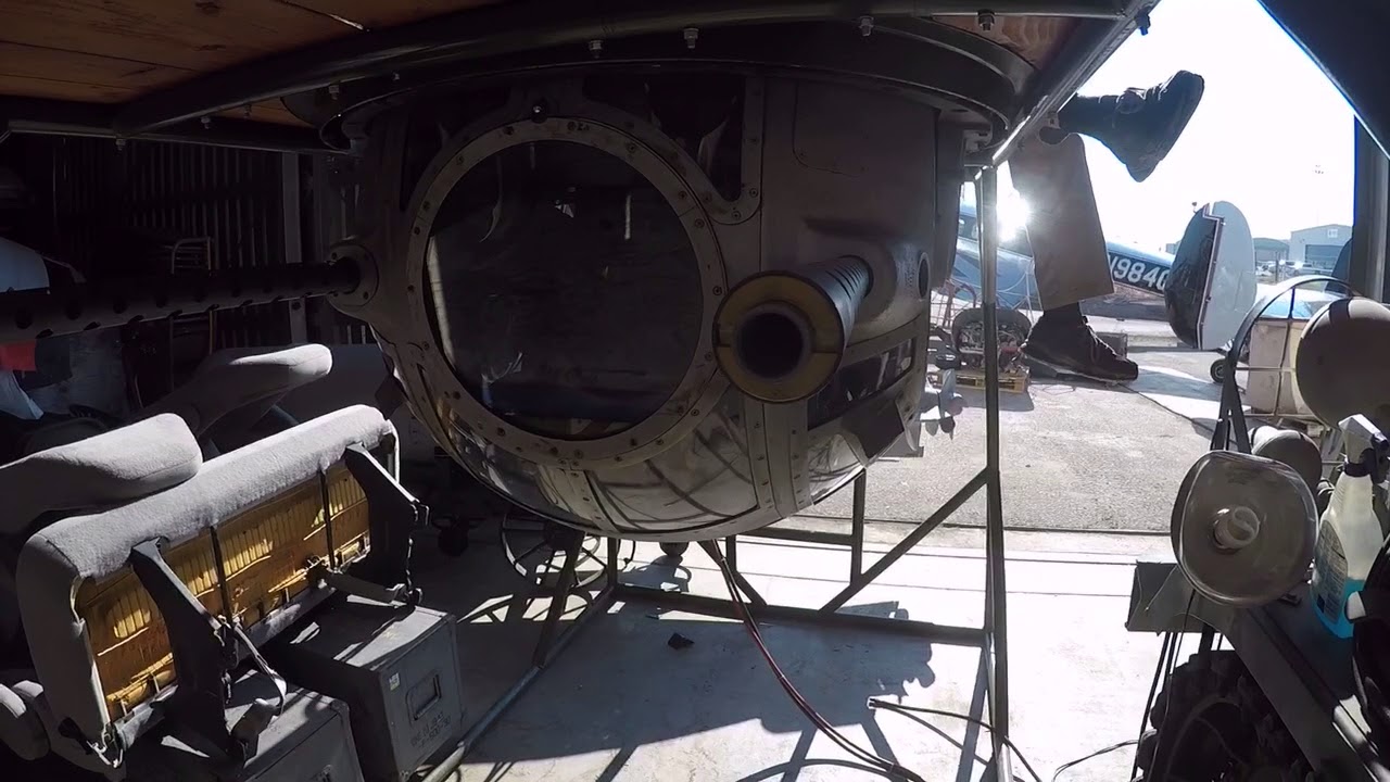 B17 Ball Turret in operation Eric inside (Part 3 of 3) YouTube