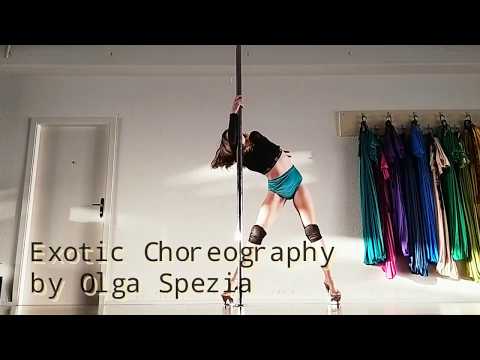 EXOTIC POLE Dance Choreography Tutorial Beginners Intermediate