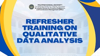 Celebrity REFRESHER TRAINING ON QUALITATIVE DATA ANALYSIS (LEARNING SESSION 1) Net Worth