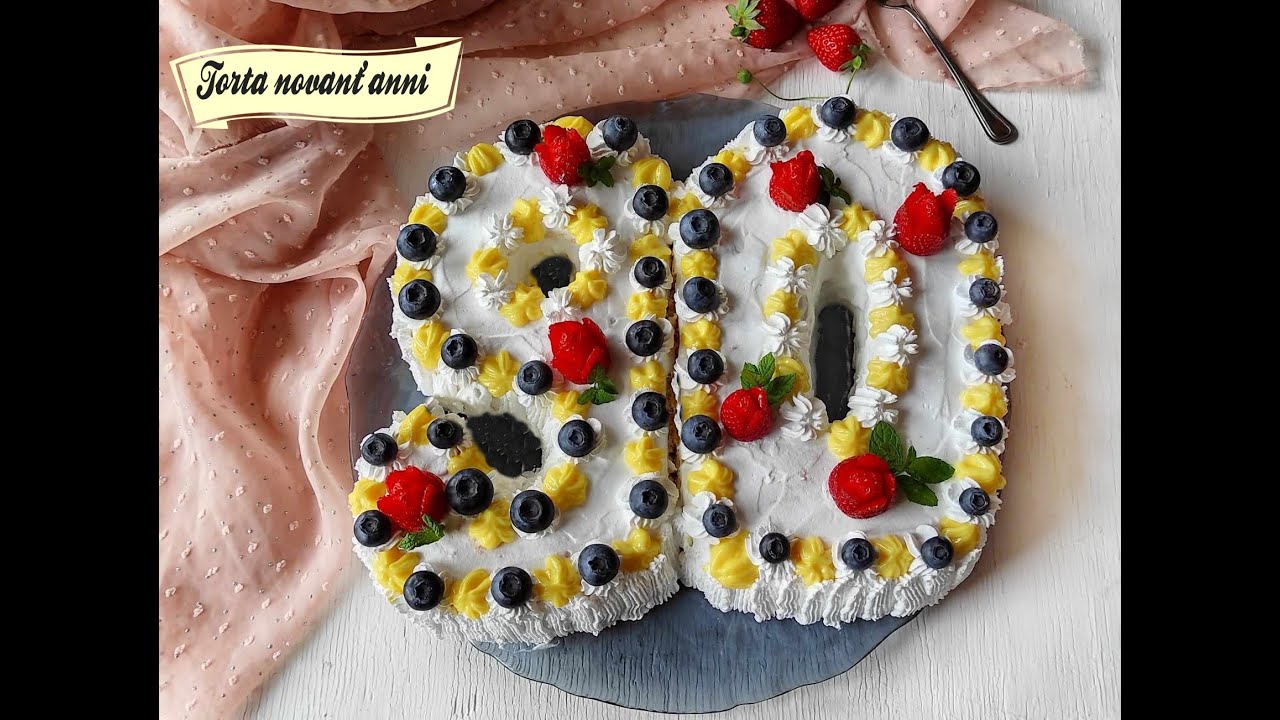 Torta numero di pan di Spagna per compleanno speciale 🎂🎂🎂