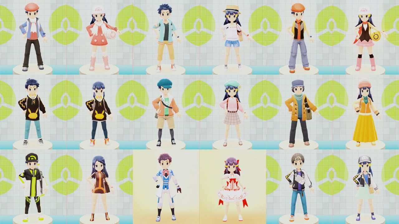 Pokémon Brilliant Diamond & Shining Pearl All List Costume & Contest