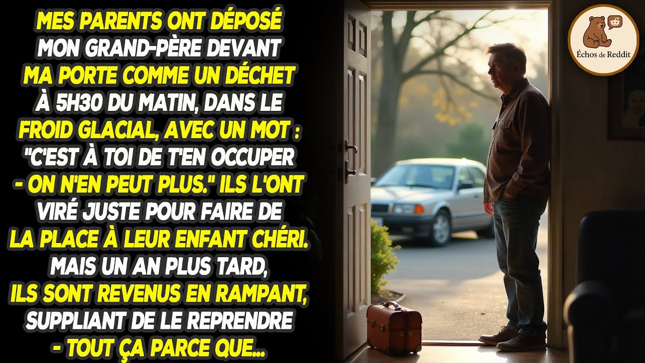 Mes parents ont abandonné grand-père à 5 heures du matin avant Noël - Ce que j'ai fait a tout changé