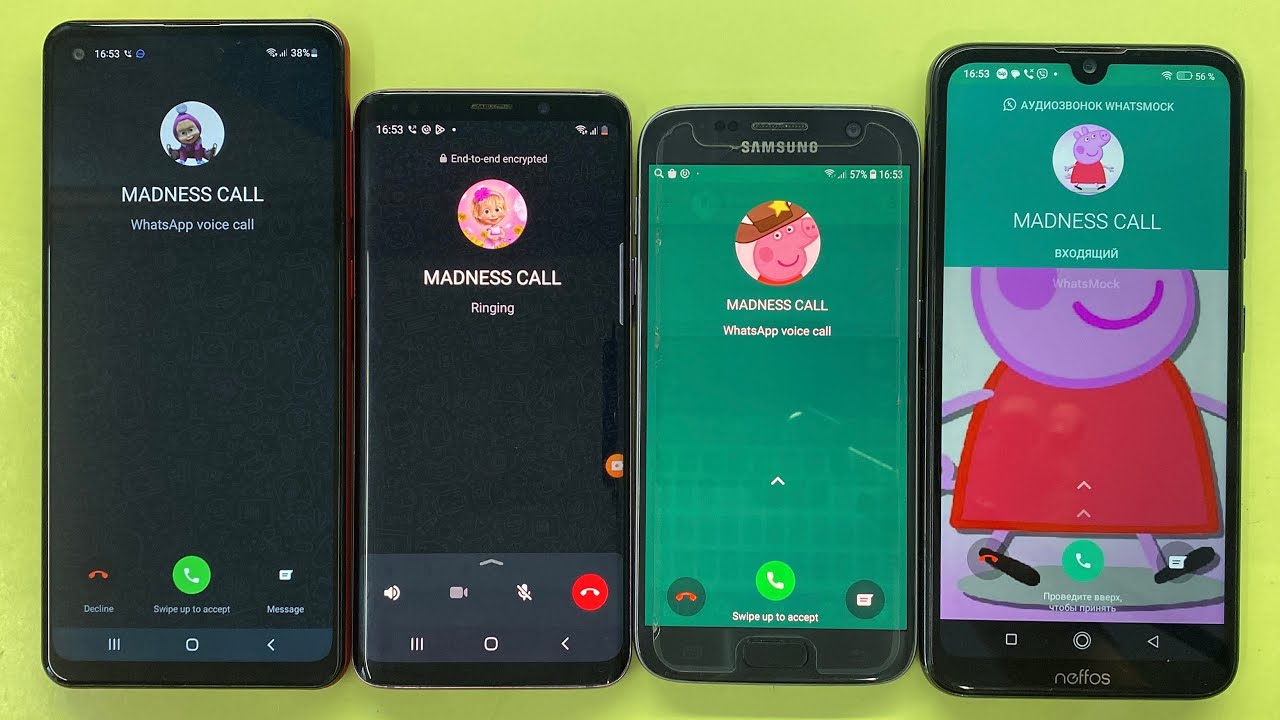 Messaged WhatsApp Vs Fake WhatsApp / Zangi Vs Skype / Incoming Call / Outgoing Call