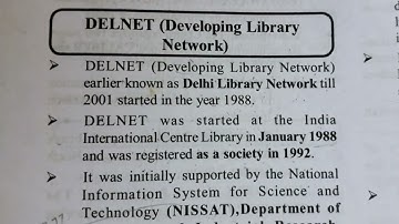 A BRIEF OVERVIEW OF DELNET : Important for exam