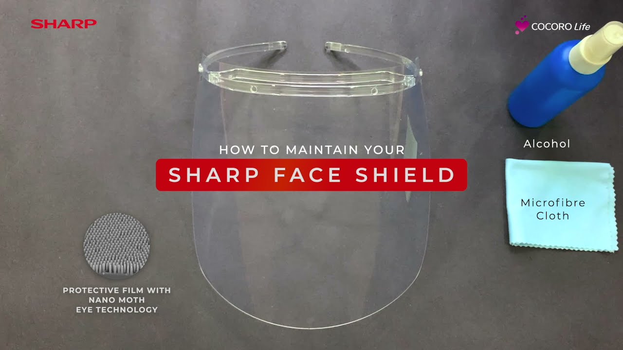 Sharp face shield