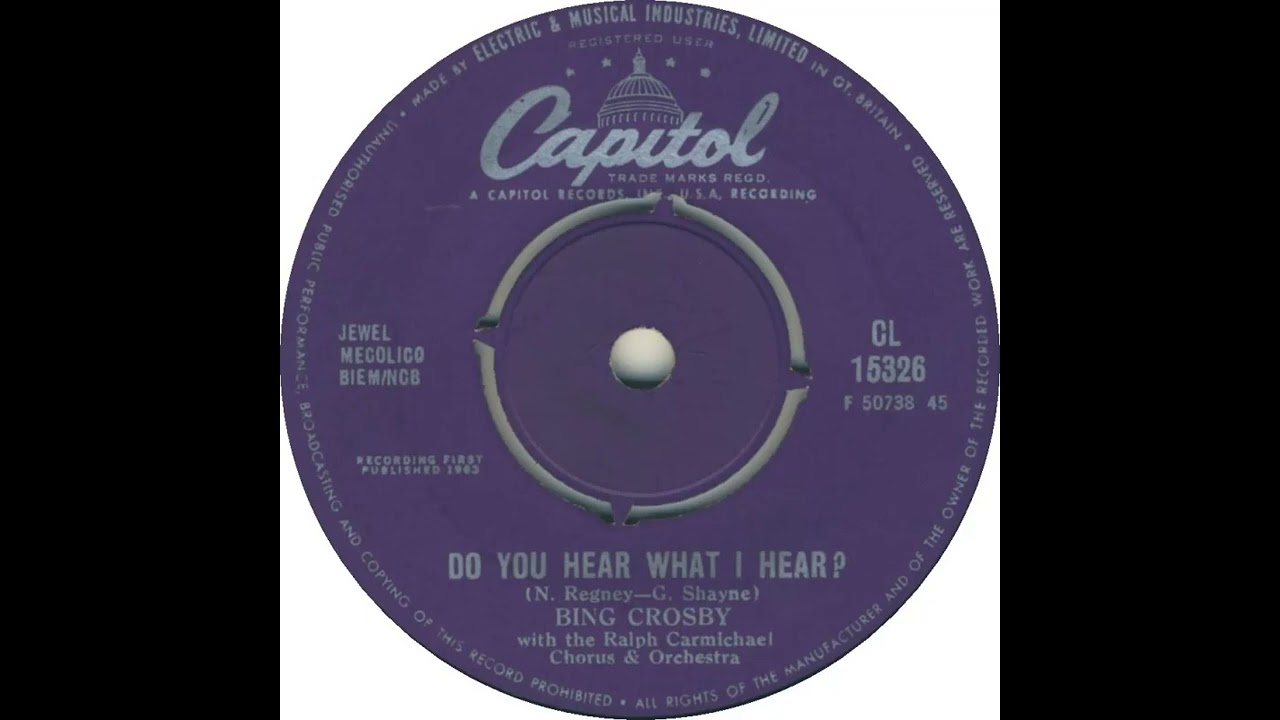 UK New Entry 1963 (273) Bing Crosby \u0026 Ralph Carmichael Chorus \u0026 Orchestra - Do You Hear What I Hear?