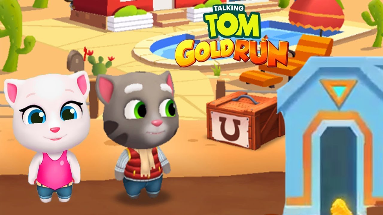 Talking Tom Gold Run Android Gameplay - Frosty Tom vs Neon Angela (Gameplay)
