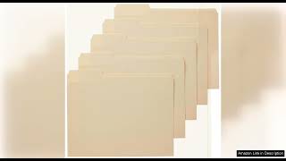 Amazon Basics 1/3-Cut Tab, Assorted Positions File Folders, Letter Size, Manila - Review