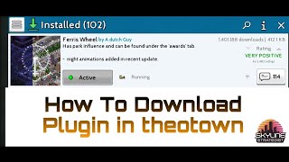 How to download plugin in theotown game