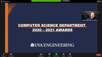 #WeAreUVAEngineers #UVAGrad - Computer Science Awards Ceremony