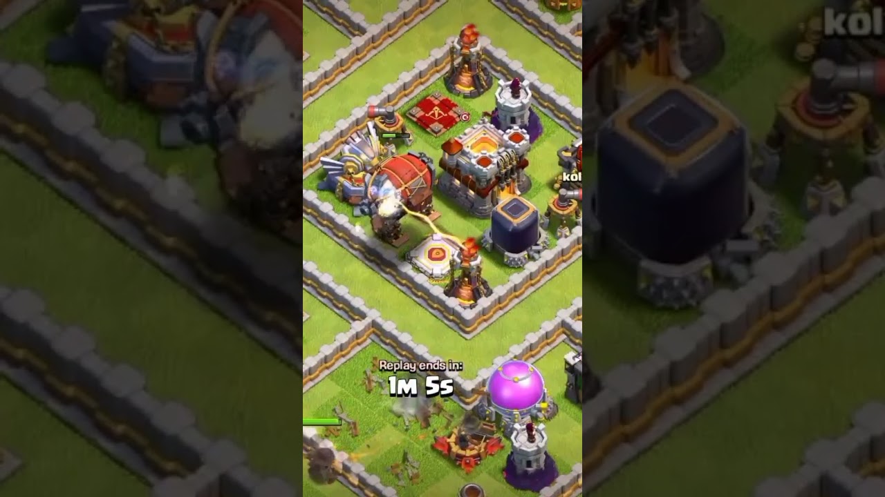 Town Hall destroyed with Battle Blimp inside sneaky Goblin without use invisibility spell