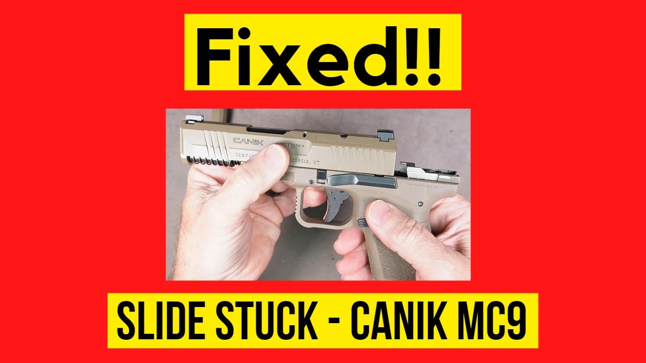 Fix a STUCK SLIDE on CANIK METE MC9 Canik Pistol CanikmeteMC9 YouTube