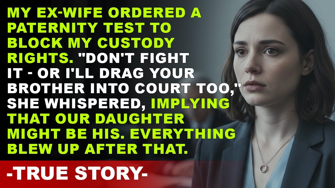 My Ex-Wife Ordered a Paternity Test to Block My Custody Rights “Don’t Fight It—or I’ll Drag Your Bro